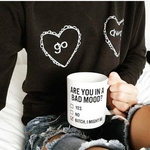 Balm apparel “go away” sweater